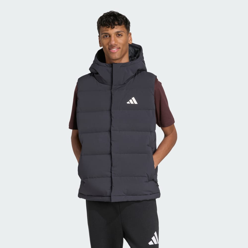 

Жилет Adidas Helionic CLIMAWARM Hooded Down Vest, черный