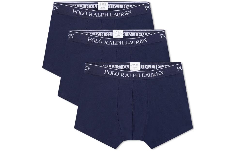 

Трусы Logo Band Three Pack Trunks Polo Ralph Lauren, 1 Set 3 Pack (Navy Blue)