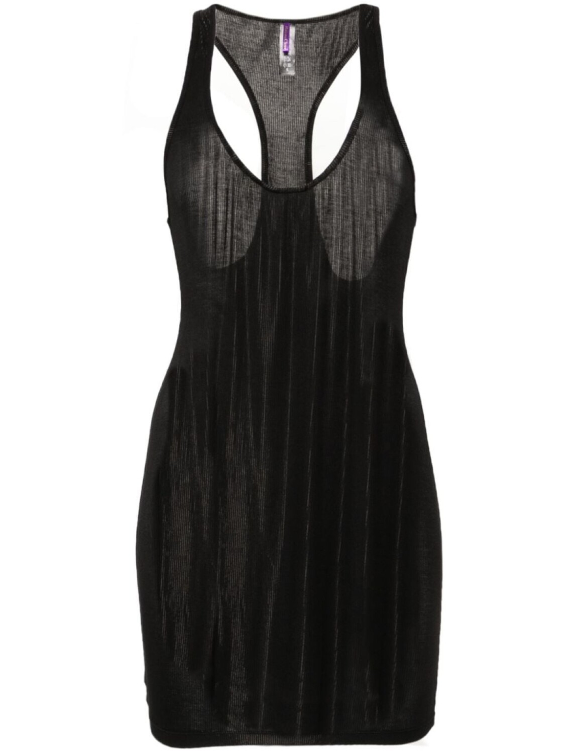 

Maison Close мини-платье в рубчик La Femme Amazone, черный