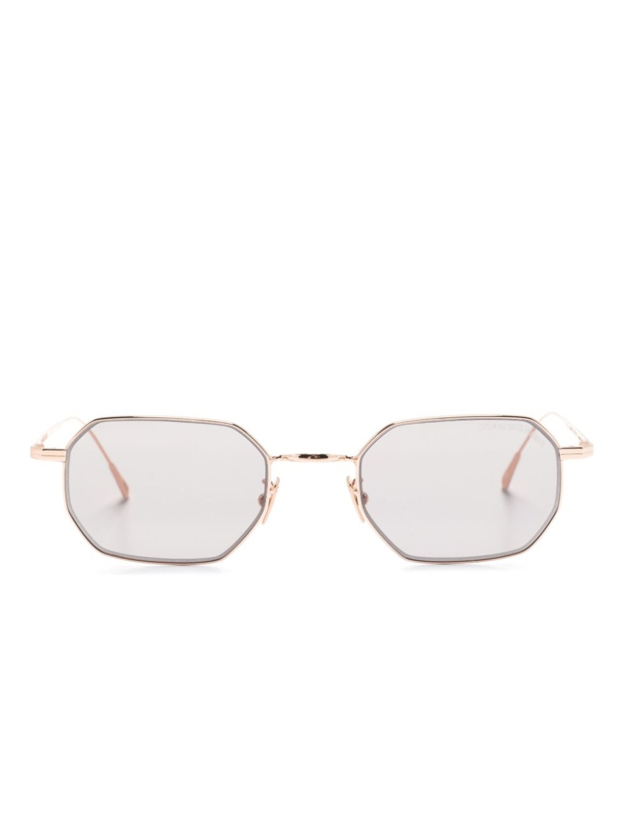 

Cutler & Gross солнцезащитные очки 0005 в геометричной оправе, золотой