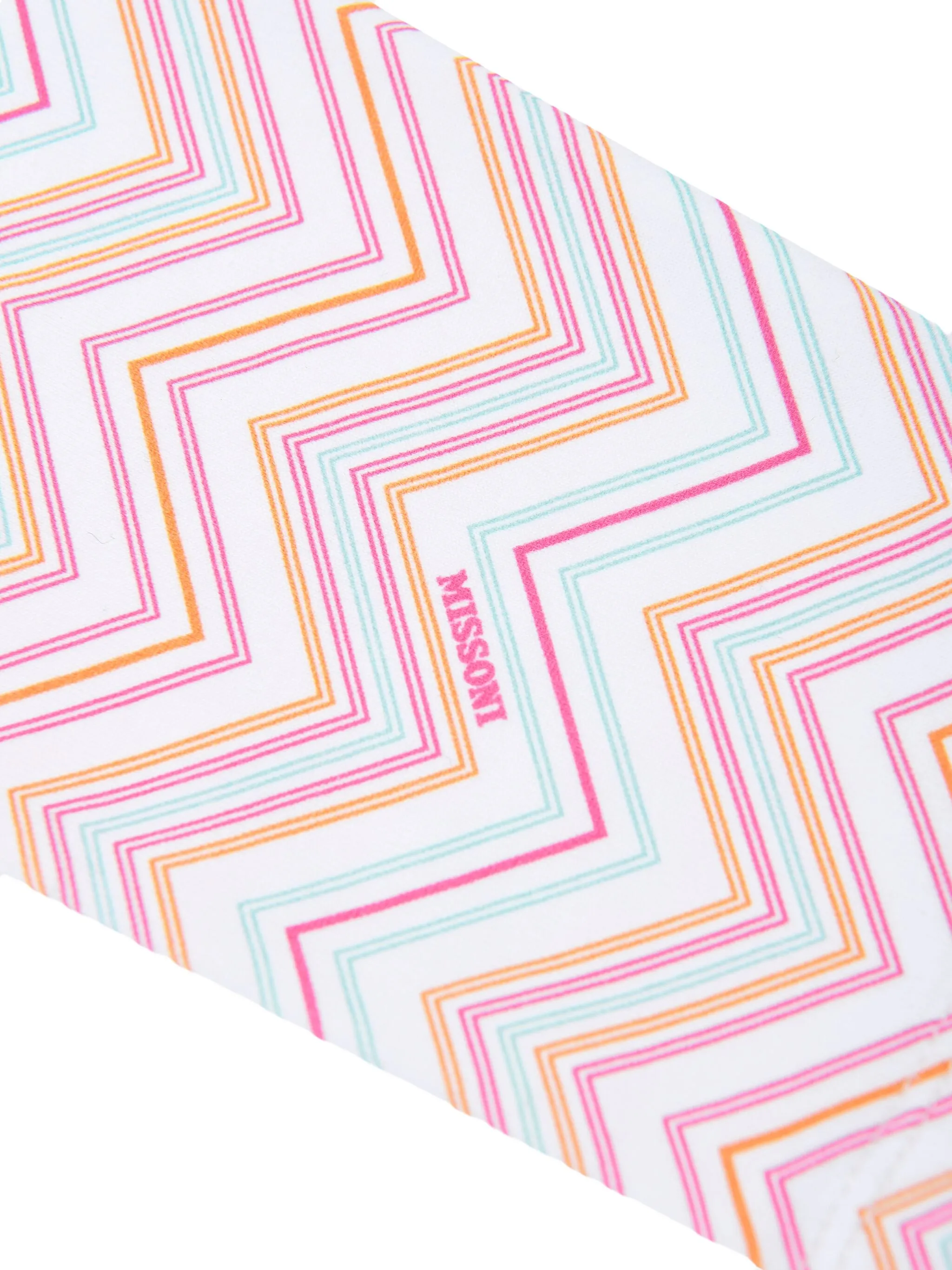 Брюки с узором зигзаг Missoni Kids, белый — фото 3