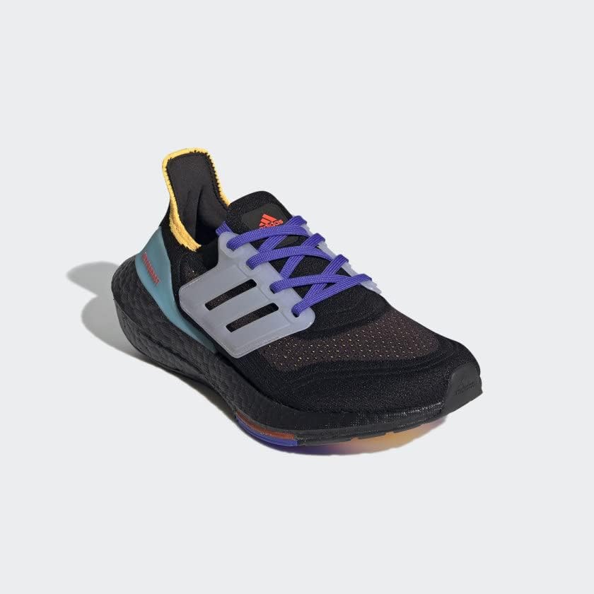 Кроссовки для бега Adidas Ultraboost 21 для детей и взрослых, белый/черный — фото 4