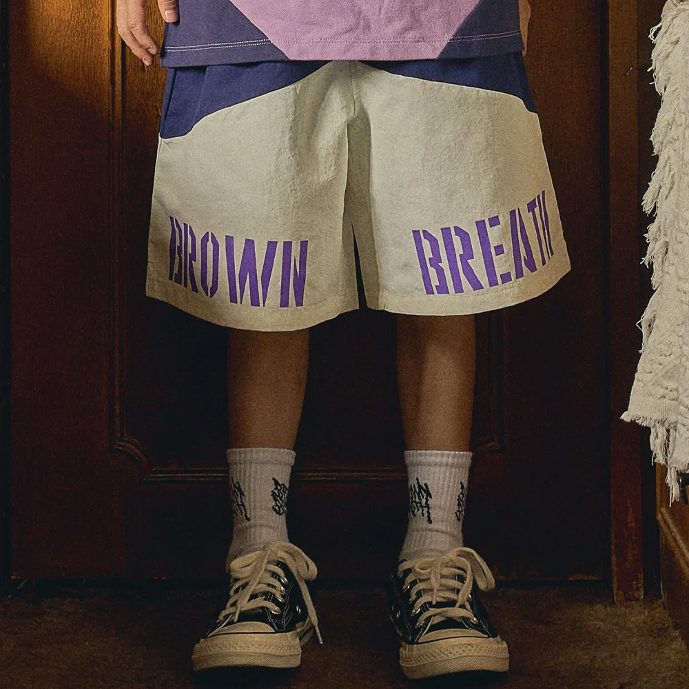 Детские шорты Block синие от Brownbreath Kids