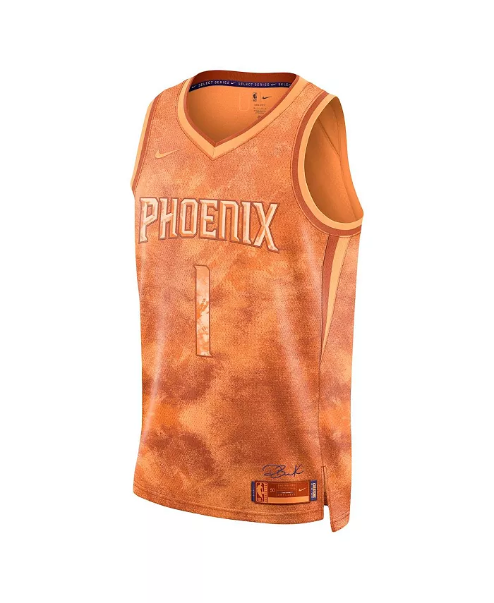 Мужская и женская баскетбольная майка Phoenix Suns Select Series Swingman Девена Букера в оранжевом цвете Nike — фото 3