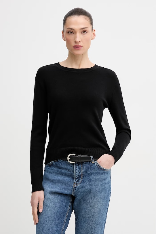 

Хлопковый свитер United Colors of Benetton, черный