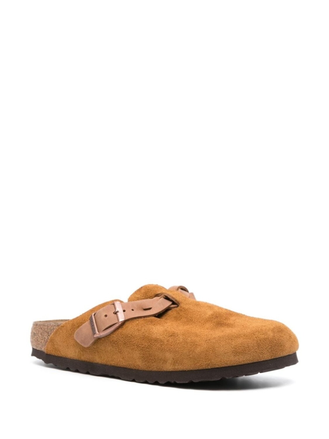 Birkenstock мюли с закругленным носком и пряжками, коричневый — фото 2