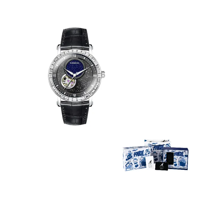 

KANGOL Механические часы на ремешке мужские часы с синим циферблатом