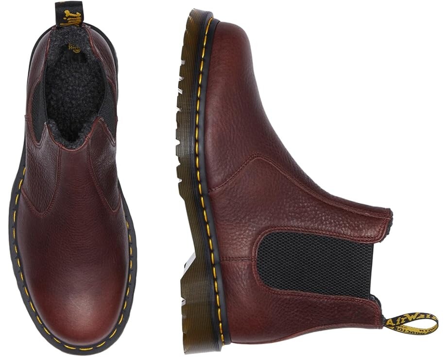Ботинки Dr. Martens 2976 Warmwair Grizzly, красный — фото 2