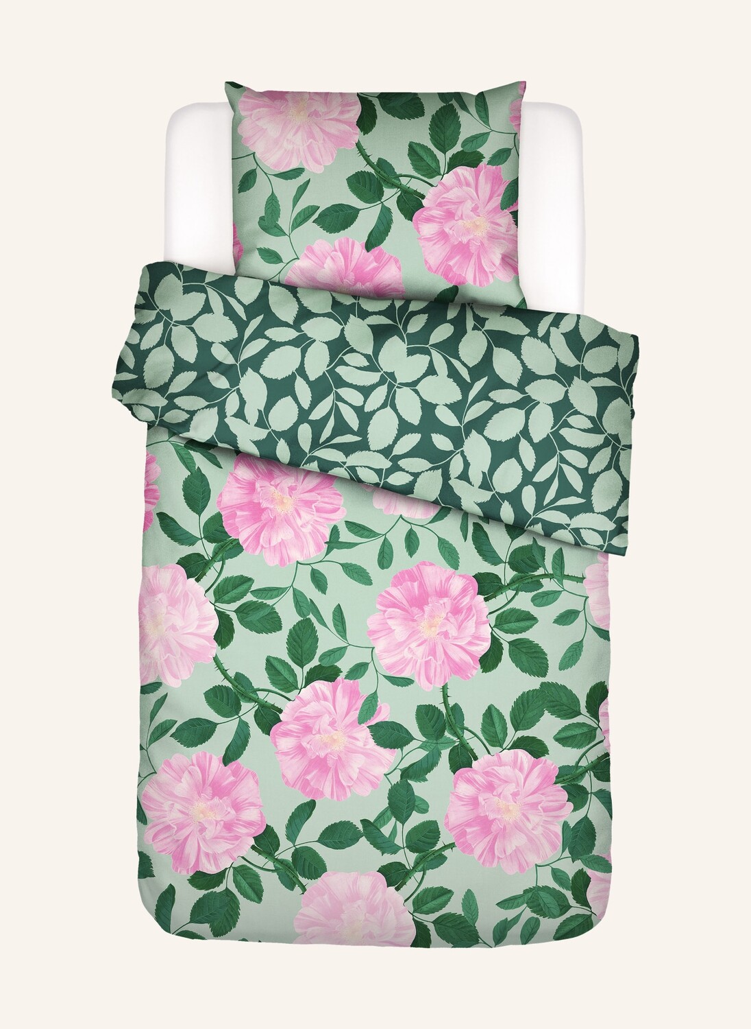 

Постельное белье Essenza Co BLOOM WITH A VIEW, цвет mint/grün/rosa
