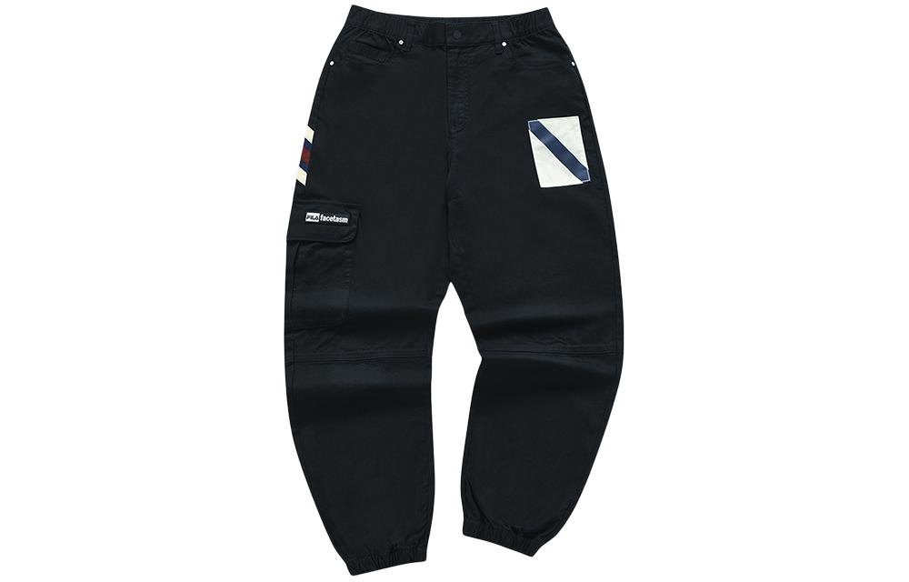 

X FACETASM Вязаные спортивные брюки мужские элегантные черные FILA FUSION