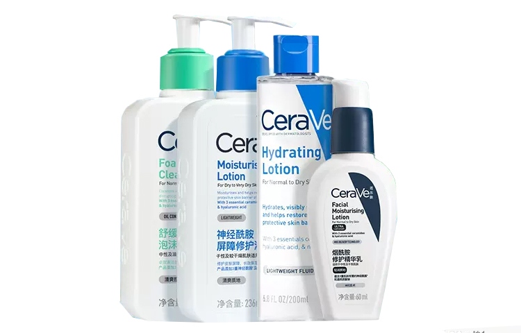 

Набор для ухода за кожей очищает и увлажняет 4 предмета CeraVe