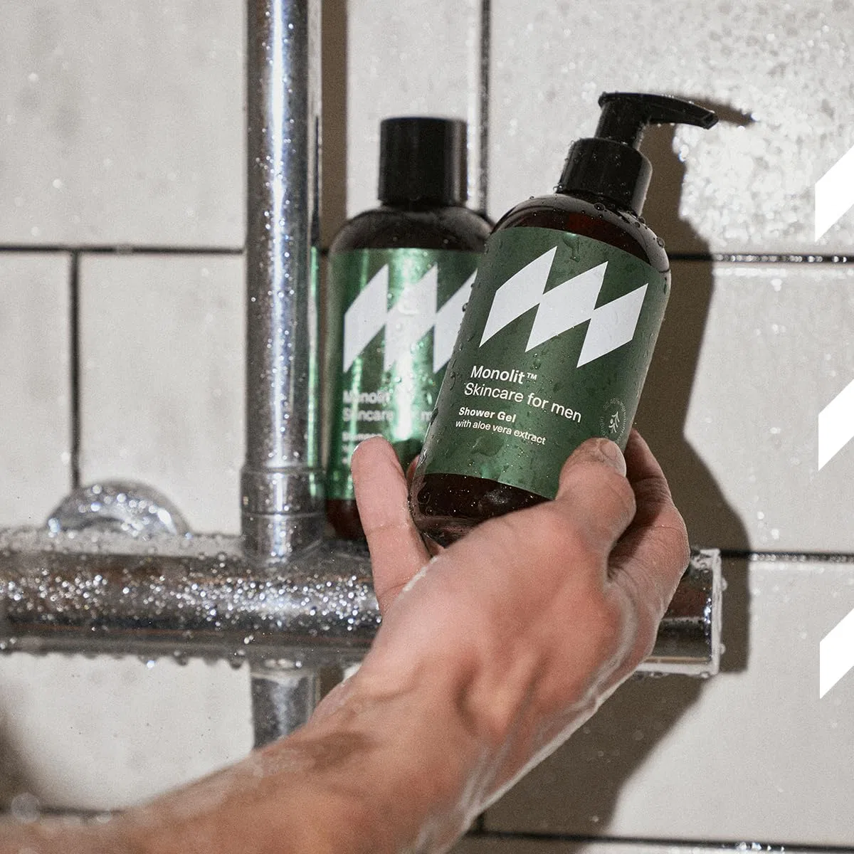 Гель для душа для мужчин с алоэ и сандалом от Monolit Monolit Skincare For Men — фото 3