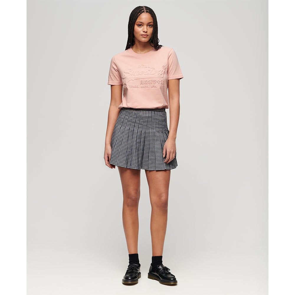 Футболка с коротким рукавом Superdry Embossed Vl Relaxed, розовый — фото 4