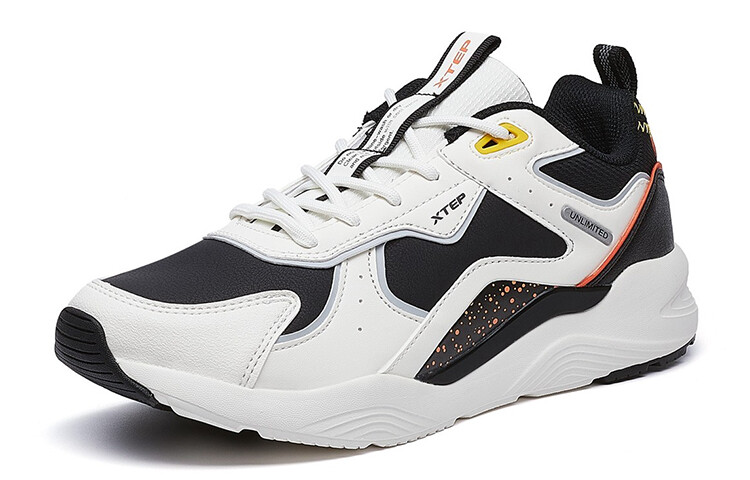 Кроссовки XTEP Casual Shoes Men Low-Top Black White — фото 2