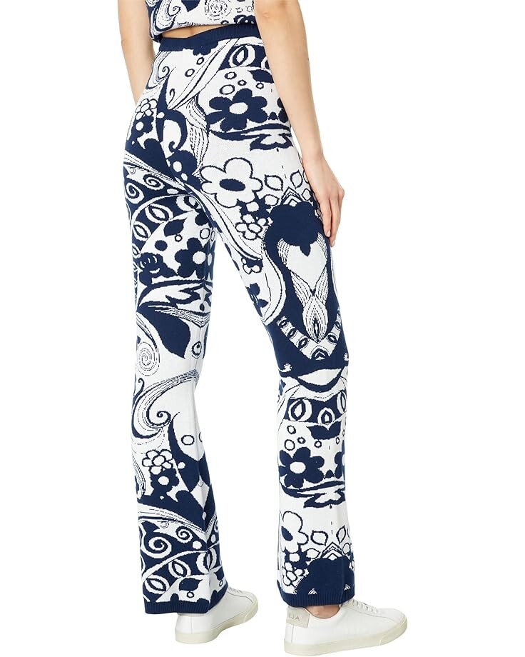 

Брюки WAYF Flare Leg Pants, цвет Navy Swirl