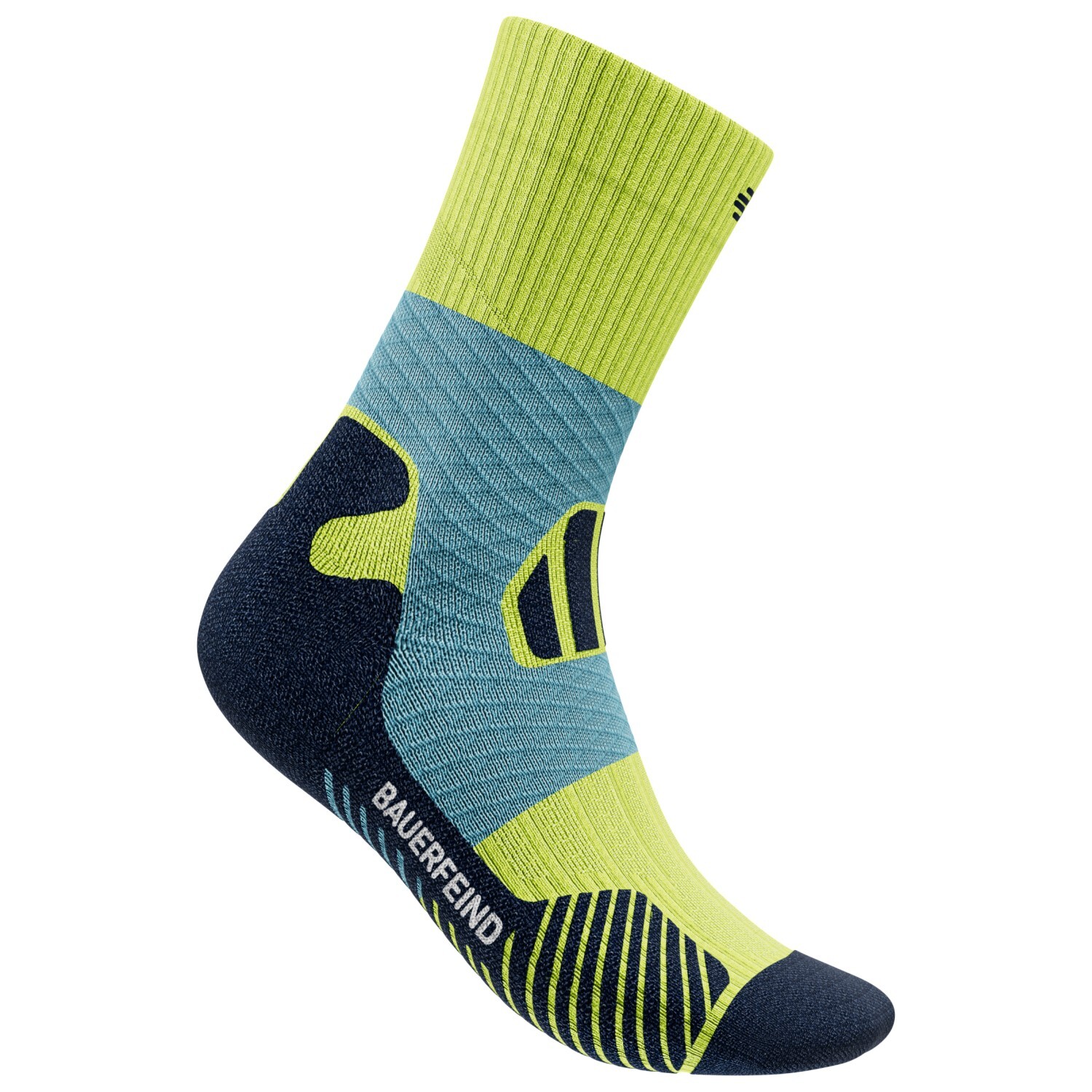 

Носки для бега Bauerfeind Sports Trail Run Mid Cut Socks, цвет Bright Lemon
