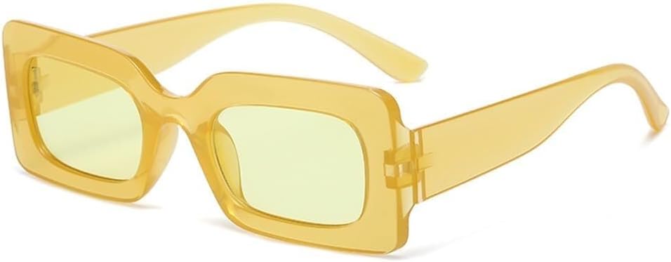 

Солнцезащитные очки с плавным переходом цвета конфет, УФ-защита UV400, мужские и женские, в стиле панк, для занятий спортом на открытом воздухе, бега и езды на велосипеде LXLHWN, Jelly Yellow Yellow