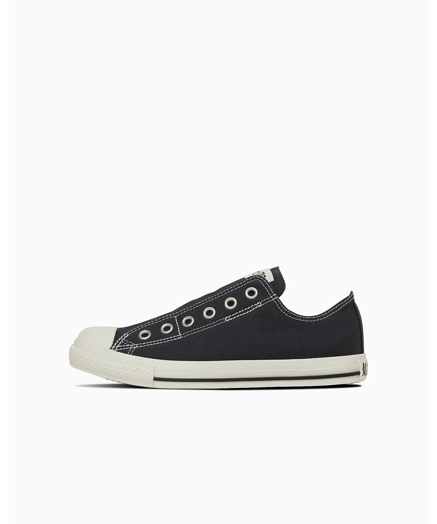 Кроссовки на тонкой подошве с поношенным верхом CONVERSE ALL STAR LP SLIP OX черные — фото 2