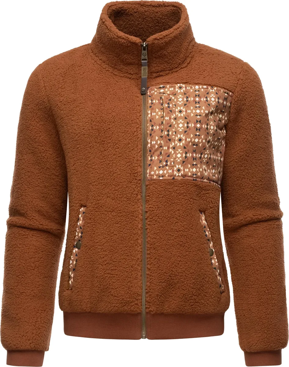

Толстовка Ragwear "Имолла", пушистая переходная куртка из флиса тедди, коричневый