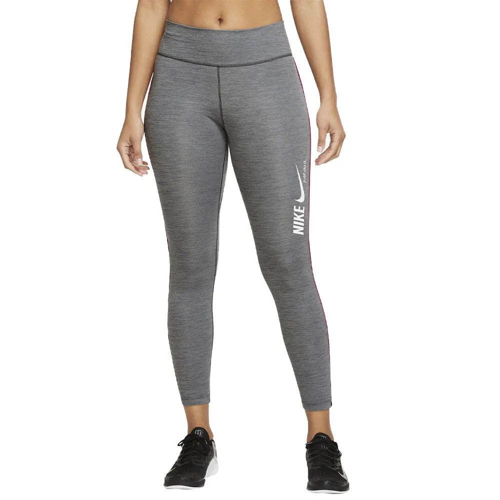 

Леггинсы Nike One Dri Fit 7/8 Mid Rise Graphic, серый