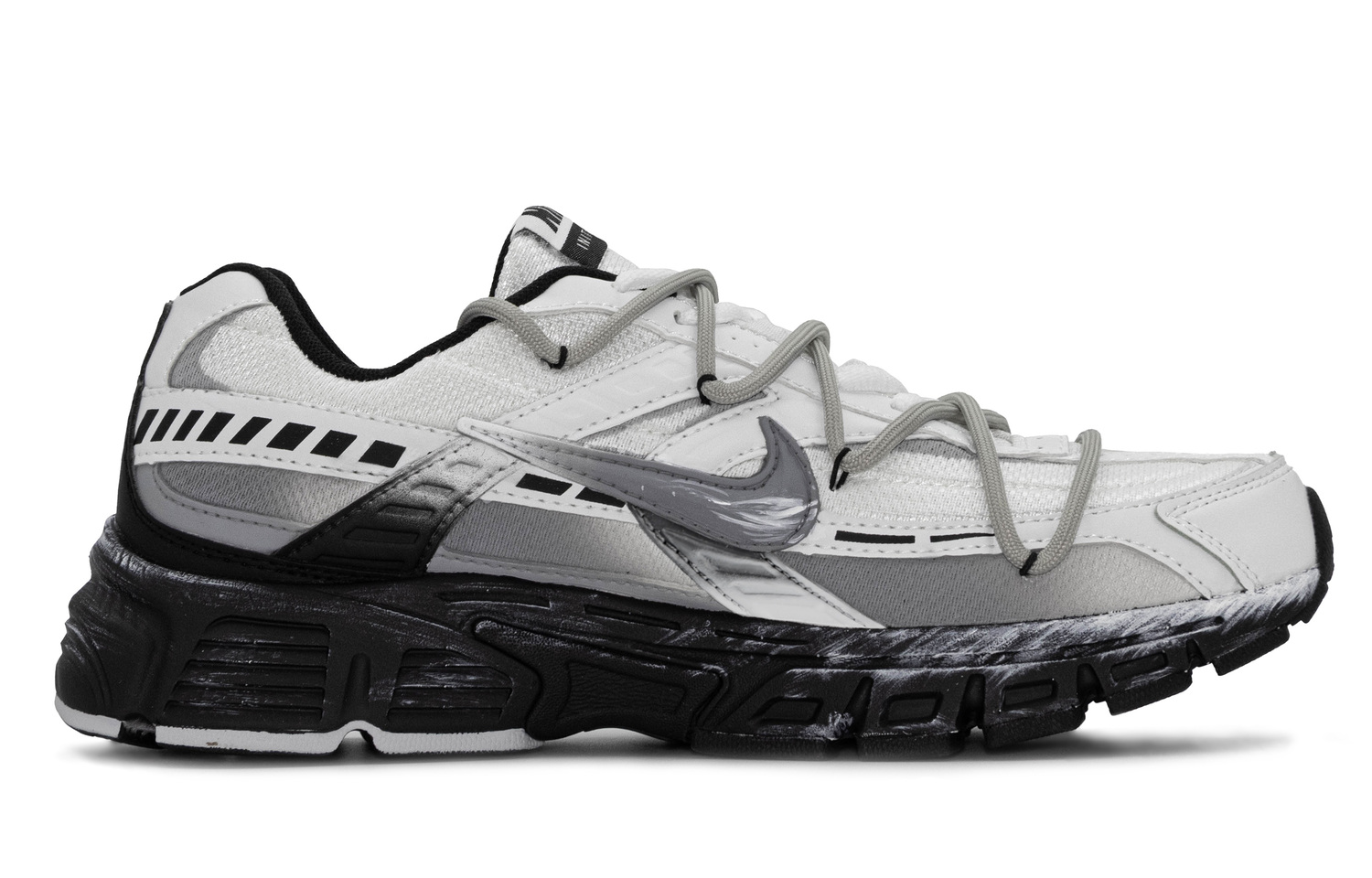 

Nike Дышащие низкие повседневные городские кроссовки для комьютинга и бега унисекс черно-белые, цвет Black White