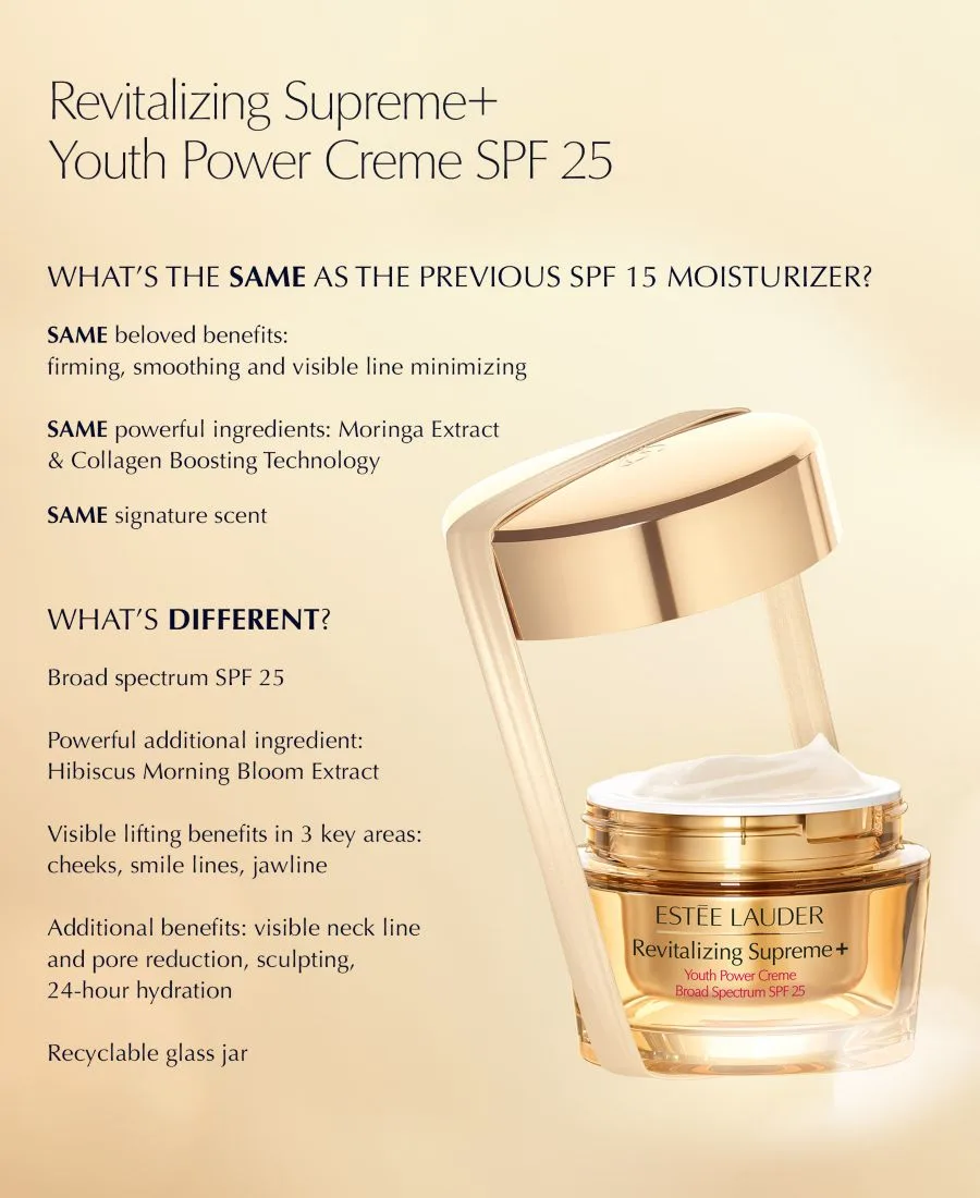 Estée Lauder Восстанавливающий увлажняющий крем Supreme+ с гиалуроновой кислотой и пептидами, SPF 25, 70 мл — фото 3