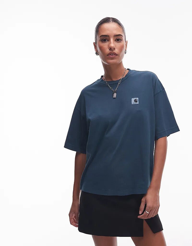 

Футболка Carhartt WIP Nelson с короткими рукавами, насыщенного темно-зеленого цвета