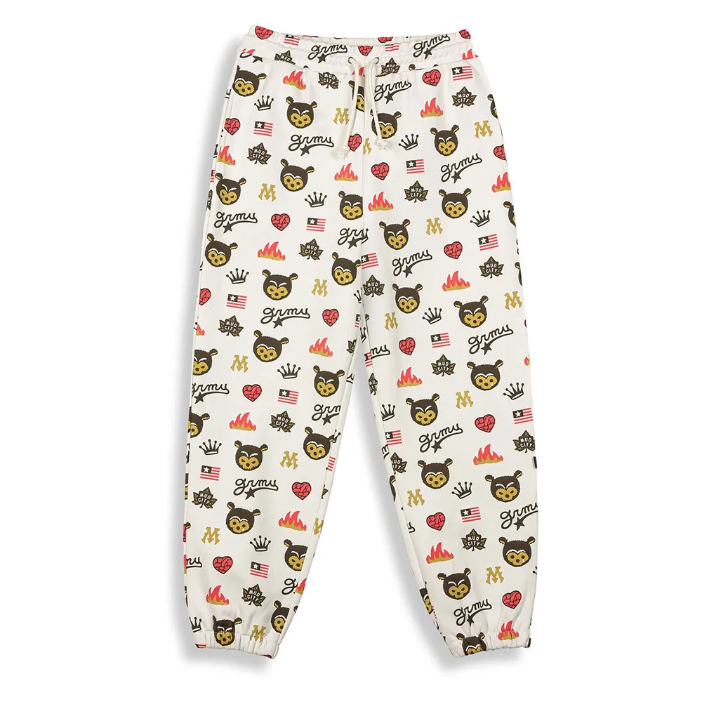 

Брюки Grimey MudВґS The Residence Bear sweat, белый
