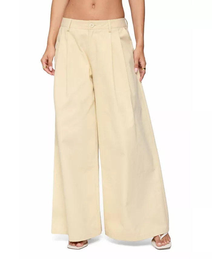 

Женские брюки Lennon Ultra Wide Leg Edikted, коричневый/бежевый