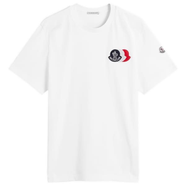 

Толстовка с тройным логотипом Moncler, белая