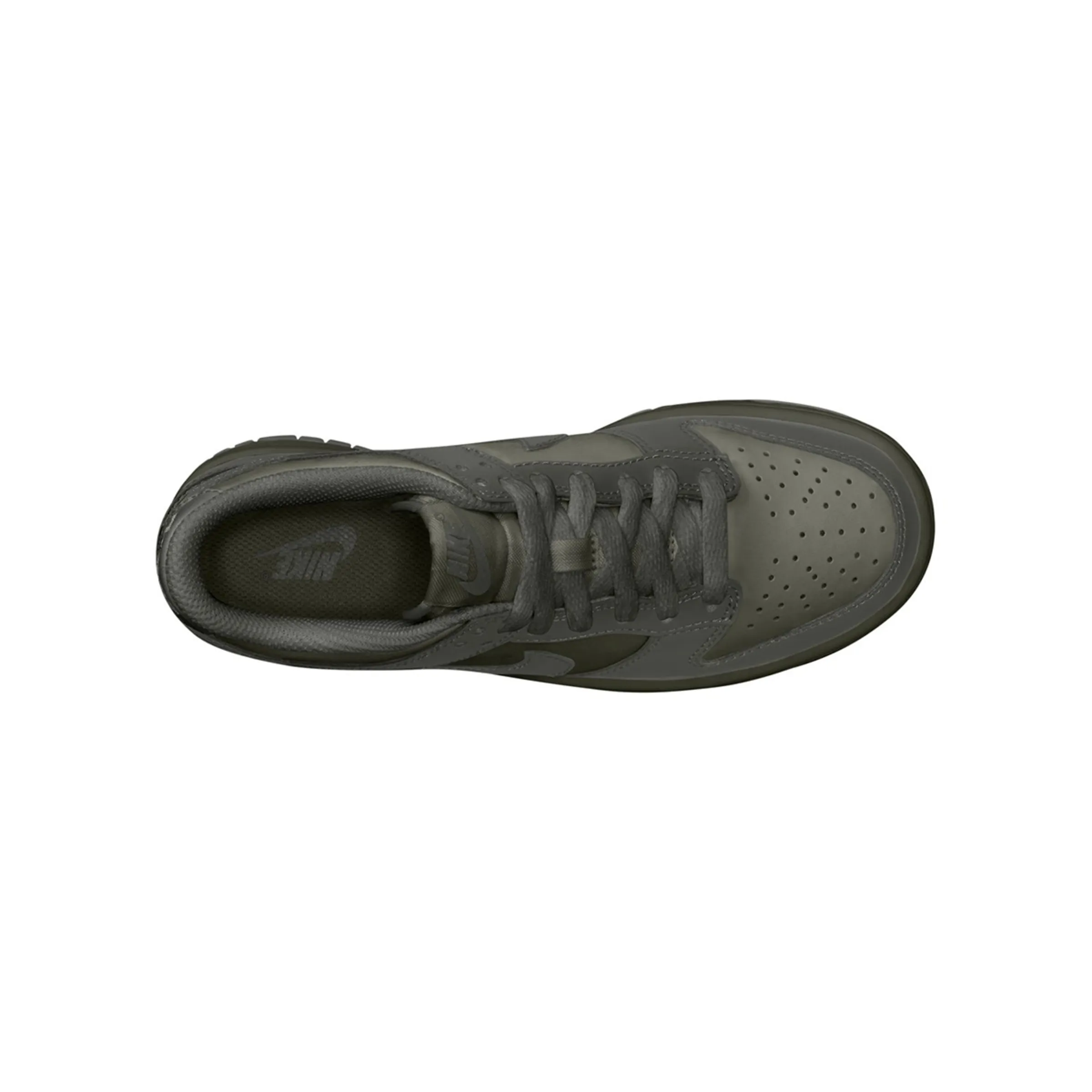 Детские повседневные кроссовки NIKE DUNK LOW (GS) Nike, зеленый — фото 2