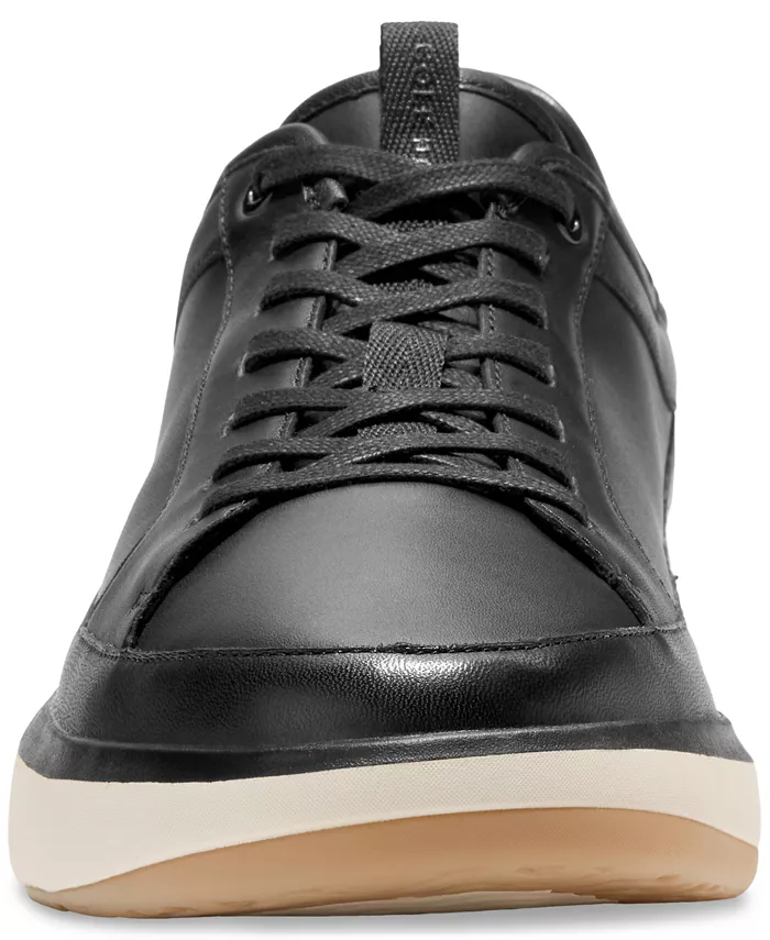 Мужские кожаные повседневные кроссовки GrandPrø All Day на шнуровке Cole Haan, черный — фото 3