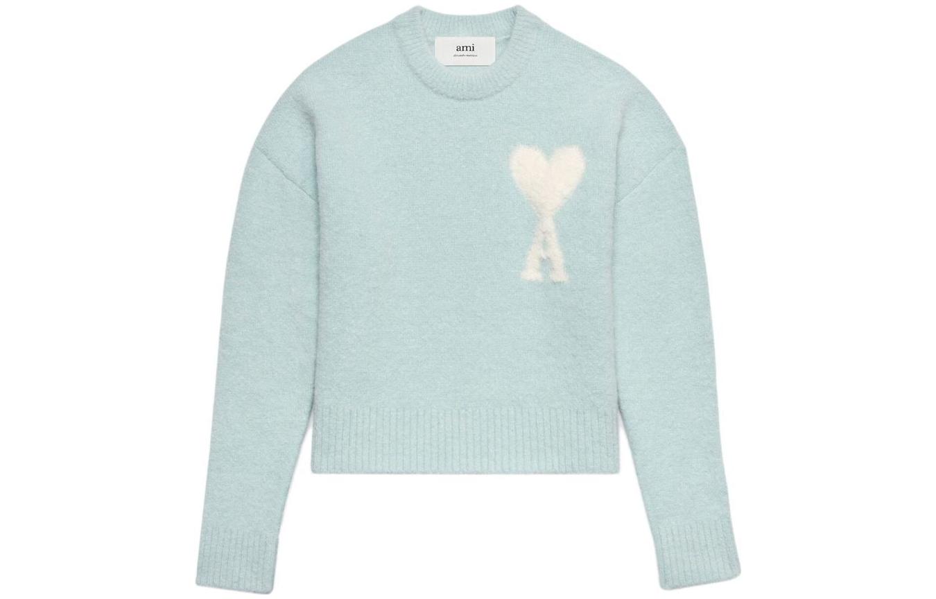 

AMI Paris Шерстяной джемпер Cloudy Ami De Coeur AMIPARIS, Royal Blue