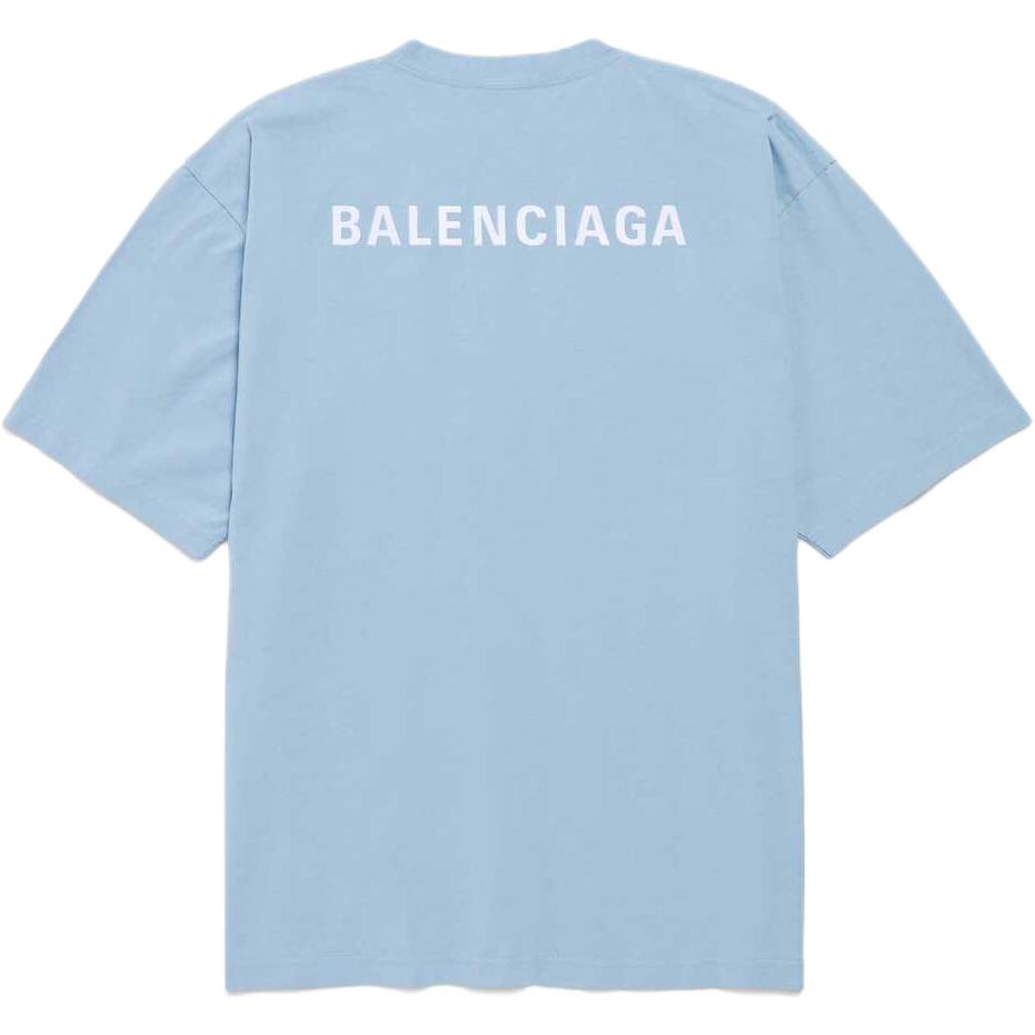 Футболка SS26 Regular Fit Unisex Balenciaga, синий — фото 3