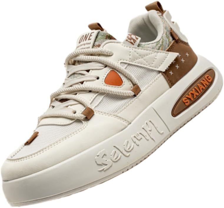 

Мужские дышащие спортивные кроссовки. Толстая подошва для увеличения роста. Противоскользящие и прочные. Подходят для активного отдыха и повседневного использования Fmshi, бежевый/хаки