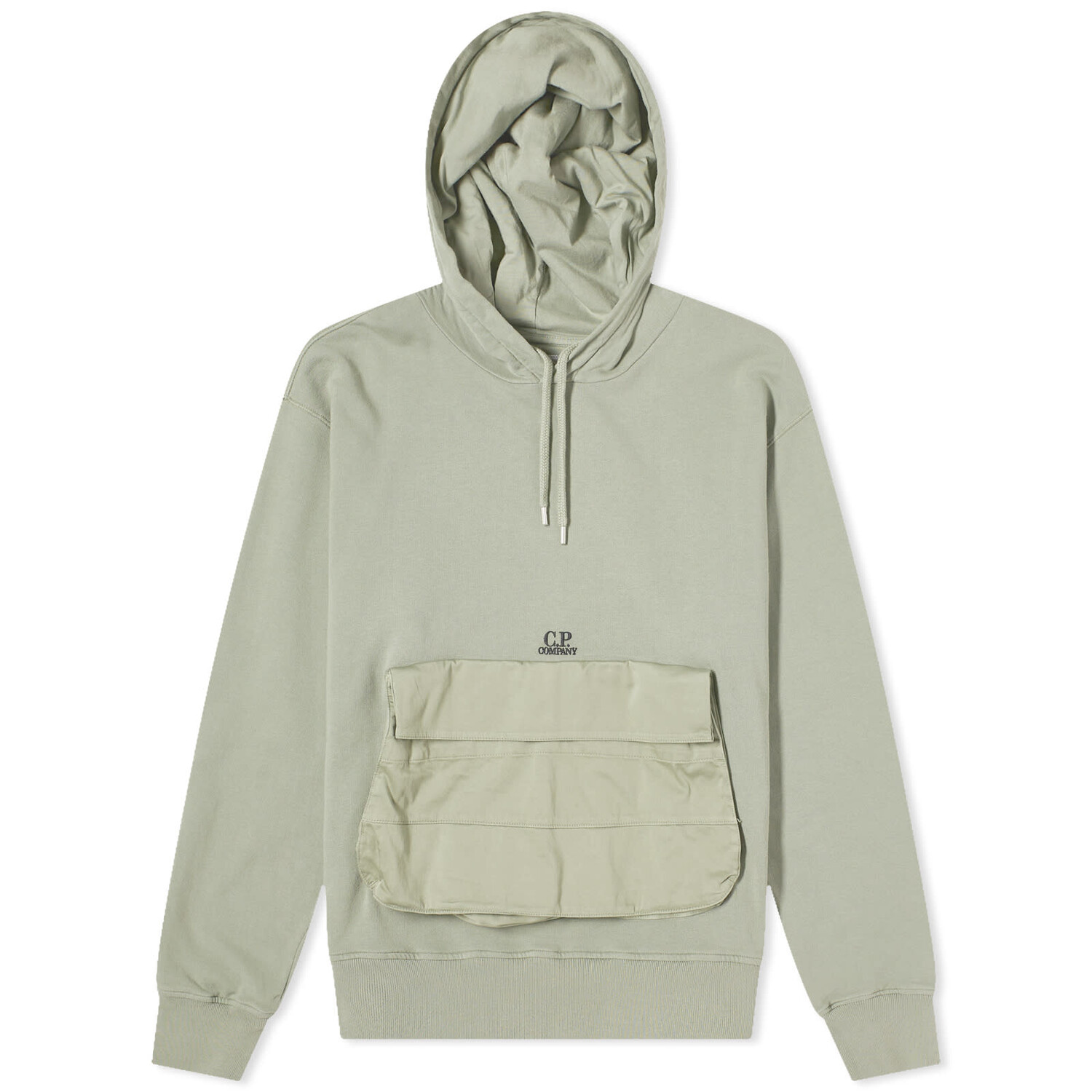 

Худи C.P. Company Nylon Pocket Popover Hoody, цвет Agave Green