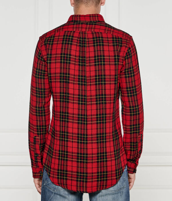 Рубашка Polo Ralph Lauren Custom Fit, красный — фото 4
