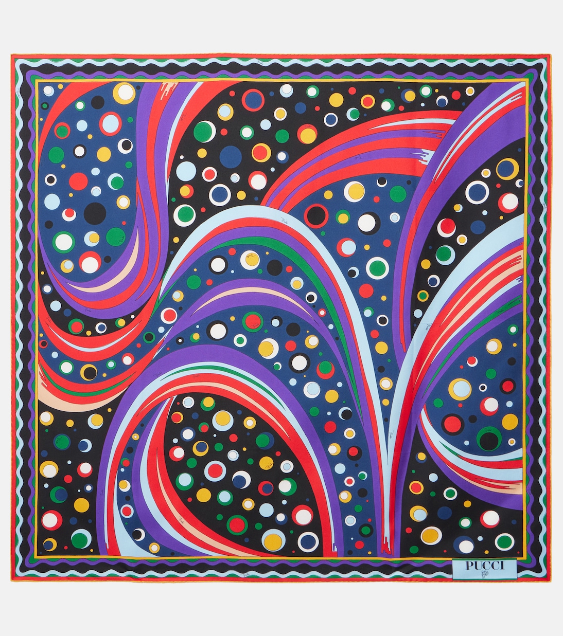 

Шелковый шарф из твила Fontane Pucci, Multicoloured