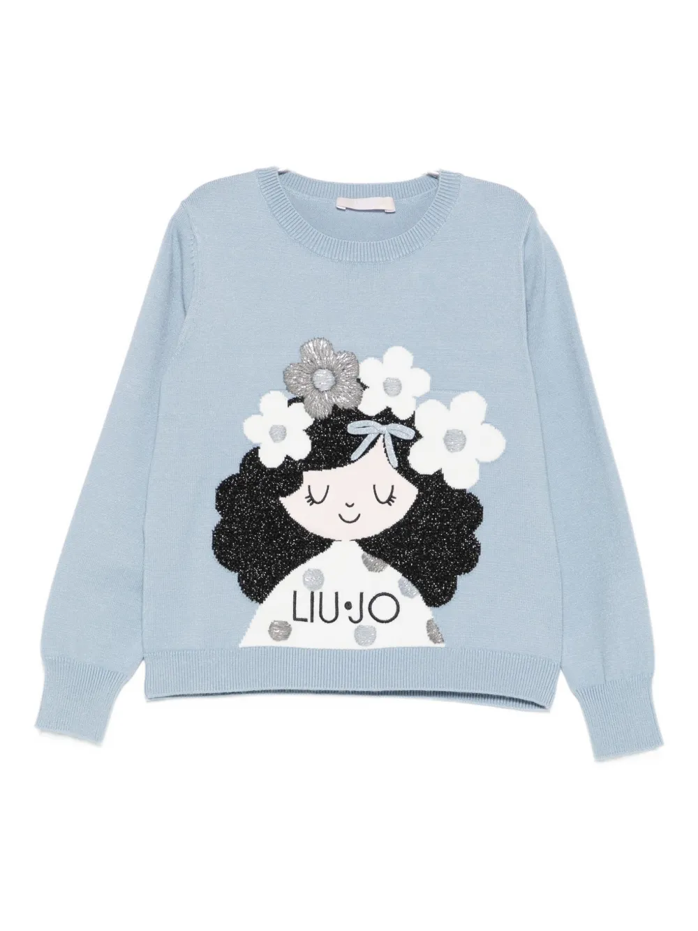 

Толстовка с принтом «Девочка» Liu Jo Kids, синий