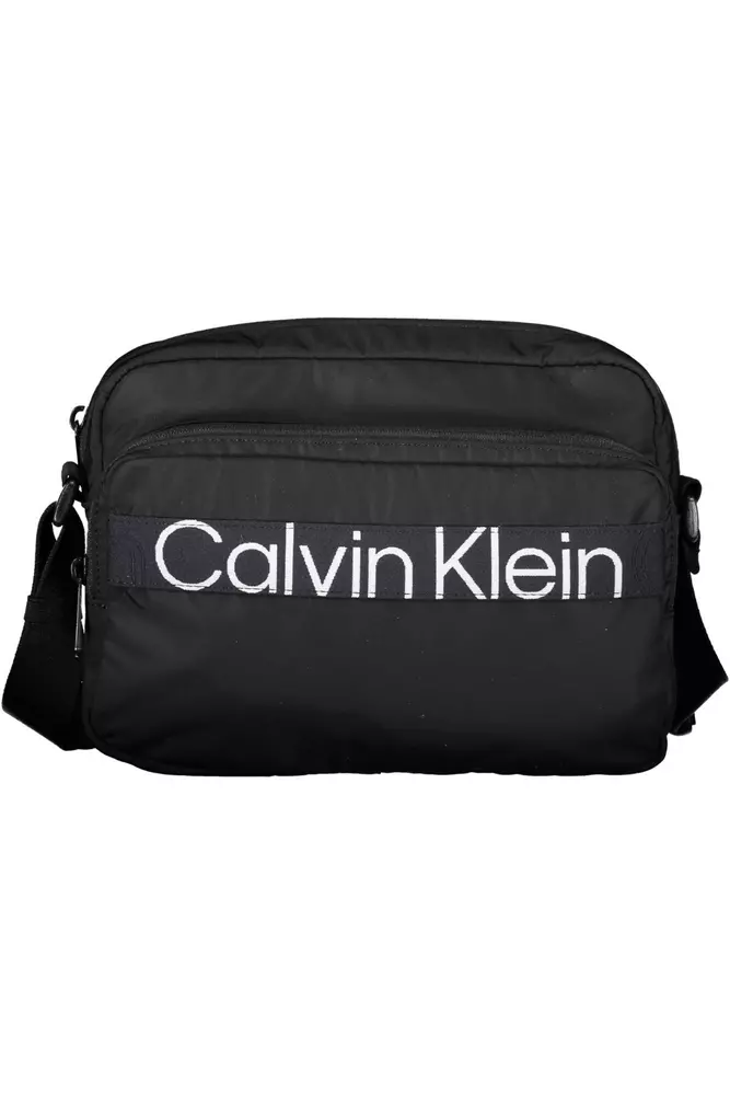 

Черная мужская сумка из полиэстера через плечо Calvin Klein