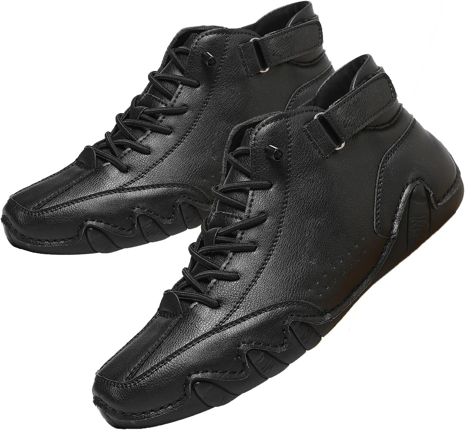 

Ортопедические кроссовки для мужчин и женщин, водонепроницаемые и дышащие, высокие короткие ботинки для хайкинга, кемпинга и вождения, всесезонные высокие Ermopatry, черный