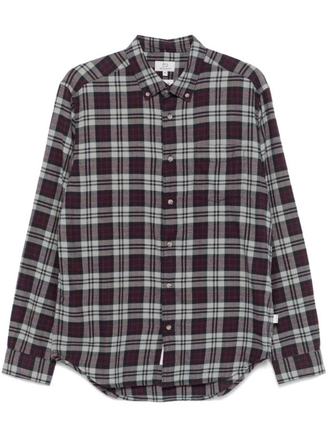 

Клетчатая рубашка Woolrich, серый
