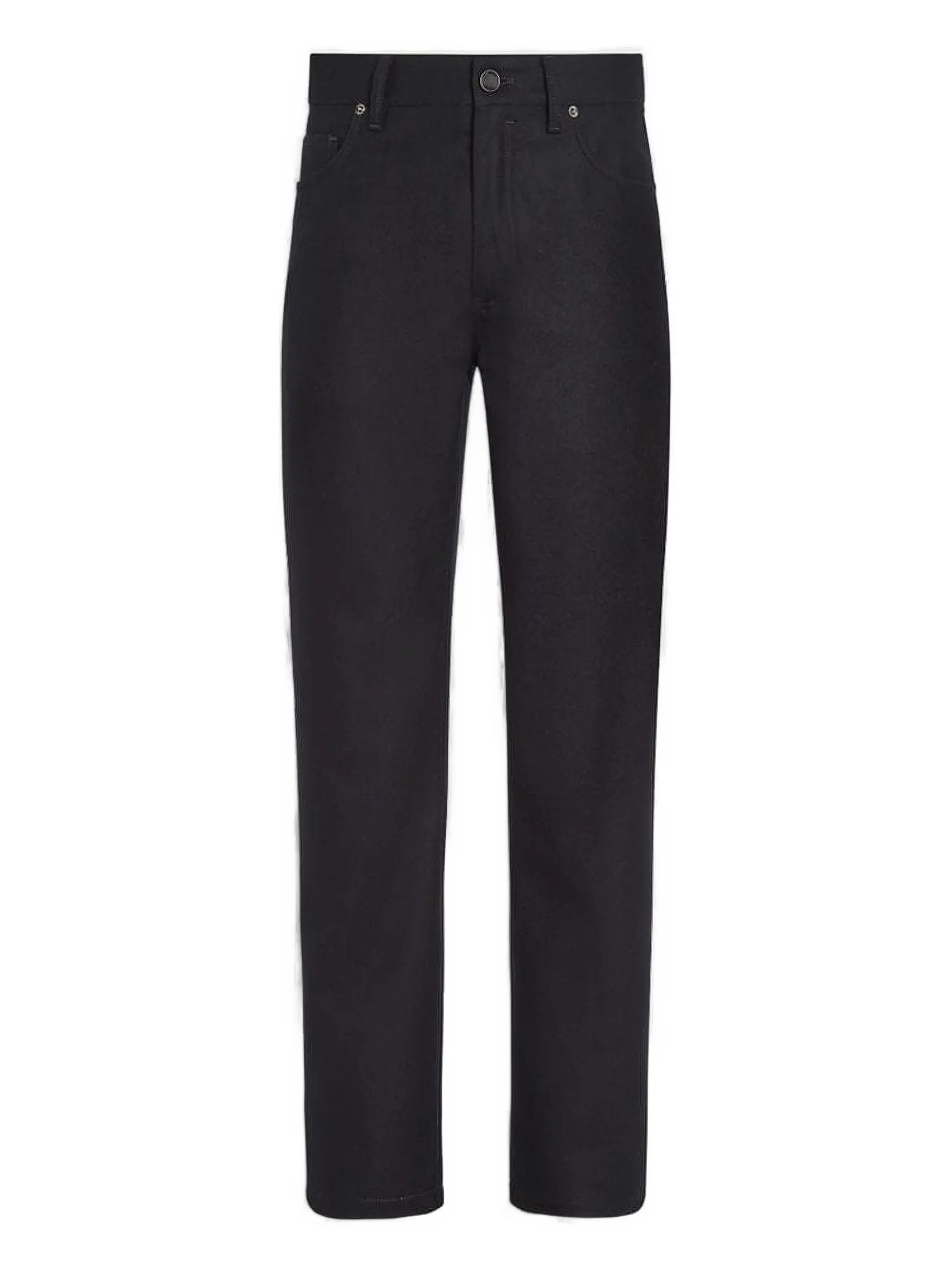 

Джинсы с нашивкой-логотипом Zegna, черный