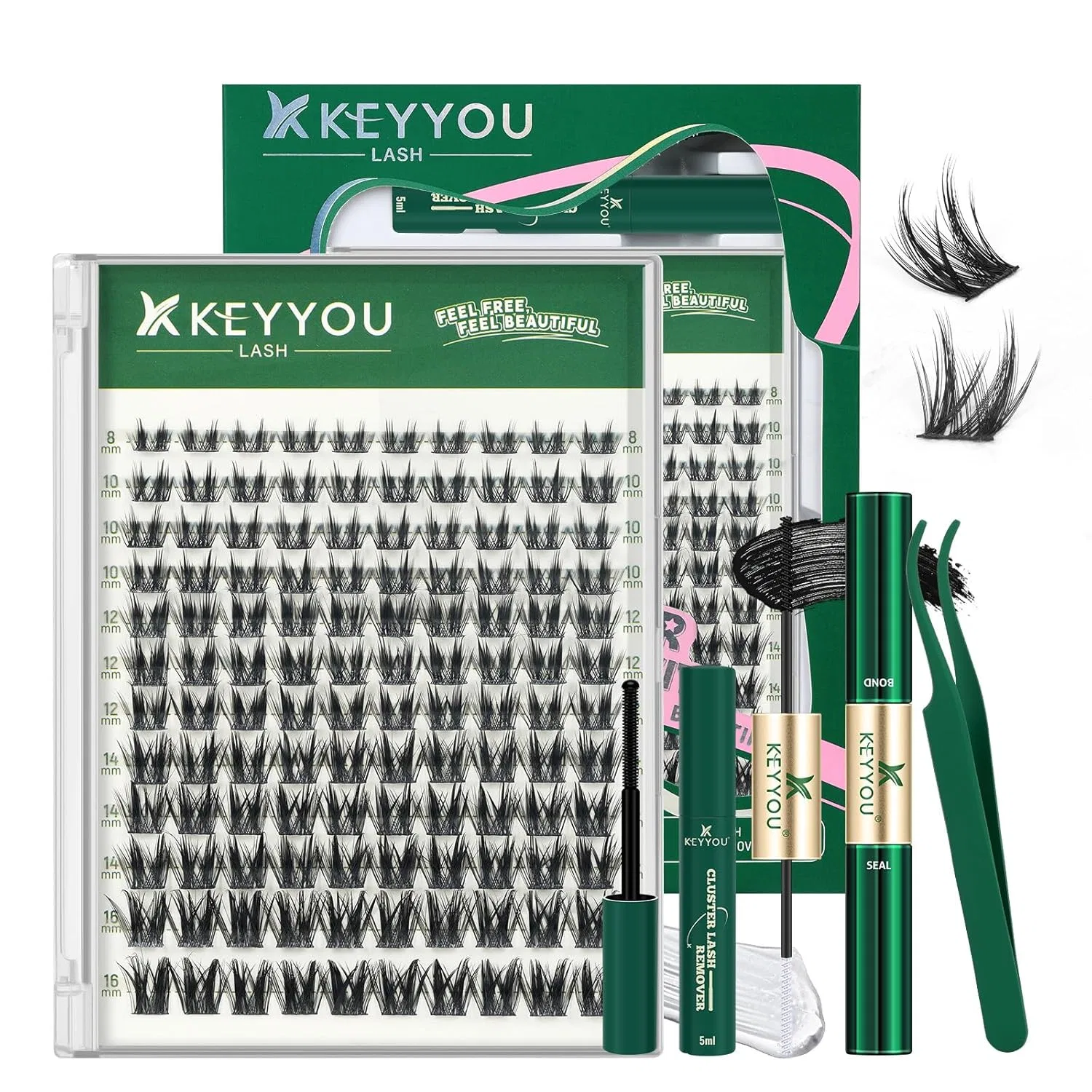 Набор накладных ресниц «Manga Eyelashes» от KEYYOU Keyyou, F04