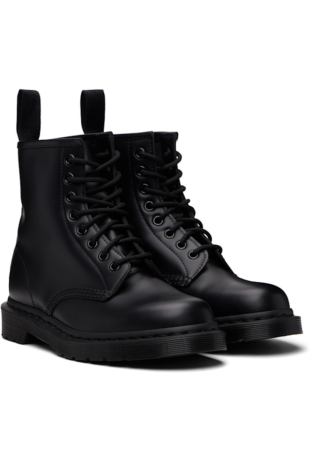 Dr. Martens Черные ботинки на шнуровке из гладкой кожи 1460 моно — фото 4