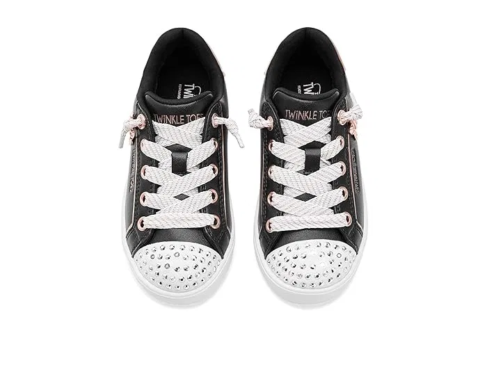Кроссовки со светодиодами Skechers Super Starlite, Black/Rosegold — фото 3