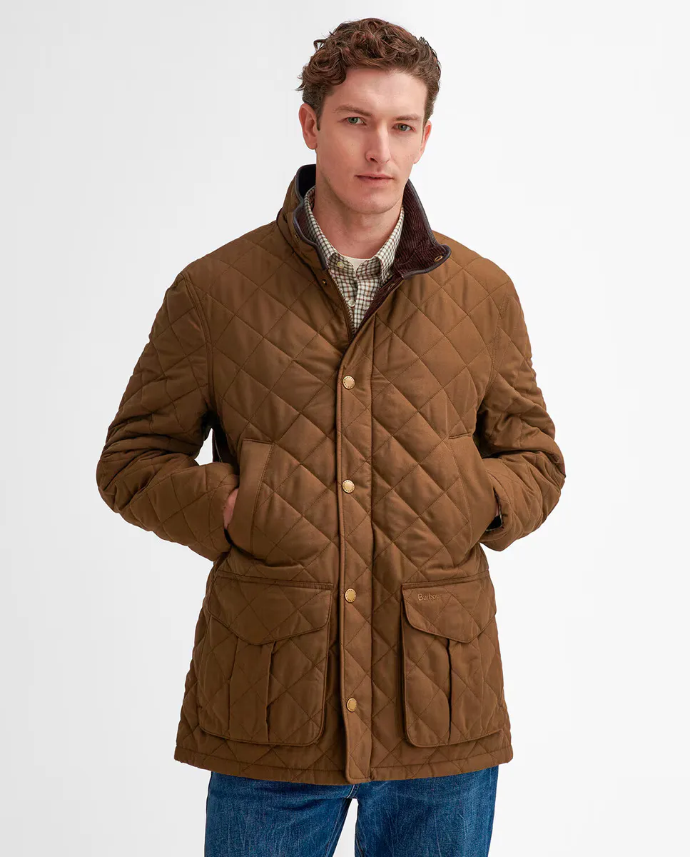 

Утепленная куртка с грелками для рук Barbour, бежевый