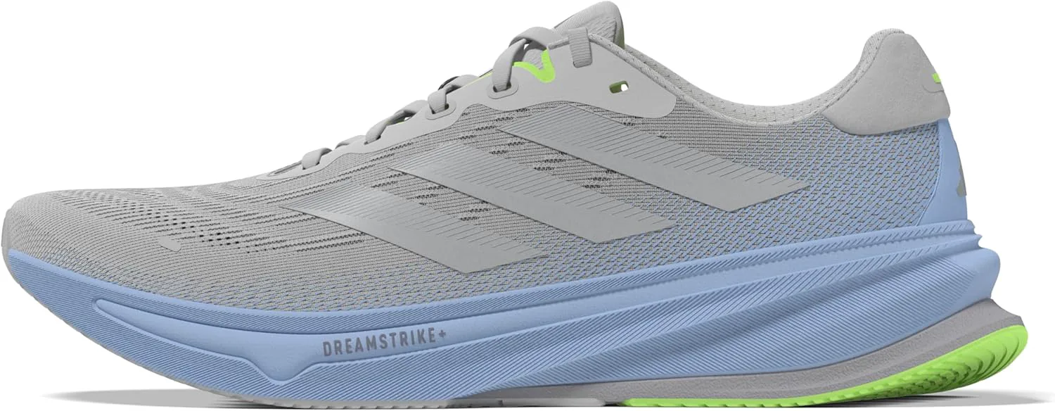 Мужские беговые кроссовки Adidas Supernova Rise 2, серый/серебристый/синий — фото 2