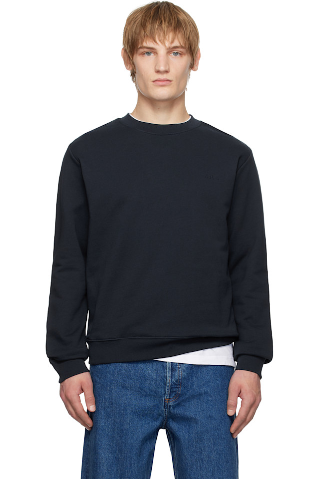 

Стандартный вышитый свитшот 'a.p.c.' A.P.C., синий