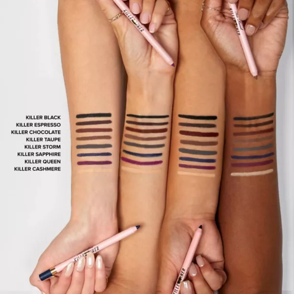 Водостойкая гелевая подводка для глаз Killer Liner 36 часов Too Faced, цвет chocolate — фото 4